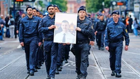 Trauermarsch für den ermordeten Polizisten Rouven L.