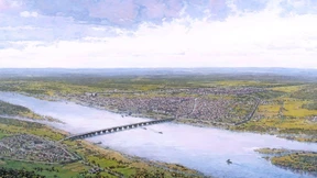 Gemälde als Zeitreise in die Vergangenheit von Mainz