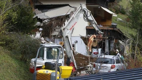 Häuser durch Gerölllawine in Österreich beschädigt