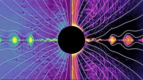 Wie der Jet eines Schwarzen Lochs auf Touren kommt