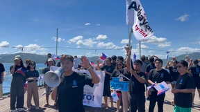 Protest gegen die chinesischen Drohgebärden