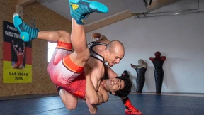 Frank Stäbler als schwäbischer Gladiator