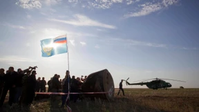 Ein Autogramm auf der Raumkapsel