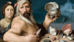 Schmetterlinge auf seinem Bauch