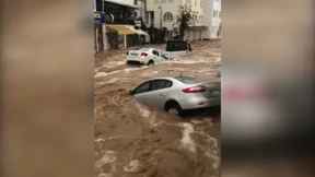 Heftige Überschwemmungen in Bodrum
