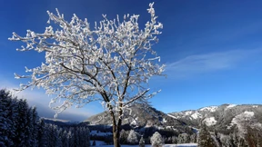 Viele Wolken und etwas Schnee