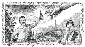 Ob man im Jenseits auch noch trinkt? 