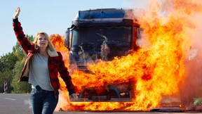 Voll in die Leitplanke