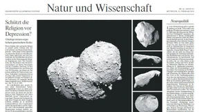 Gespaltener Himmelsbrocken