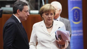 Merkel trifft EZB-Präsident Draghi