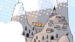 Bergauf und bergab  mit der Post