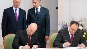 Geschäft mit einem Hochstapler