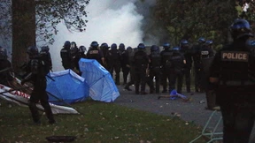 Erste Zusammenstöße zwischen G-7-Gegnern und Polizei