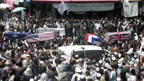 US-Abzug mit Scheinbeerdigungen gefeiert