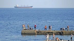 Zwei Getreideschiffe kommen in der Ukraine an