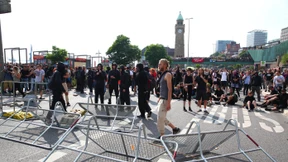 G-20-Proteste an den Landungsbrücken