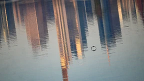Schnee und Eisregen in der Nacht