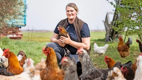 „Einige Hennen legen Eier, die in Richtung Lila und Rosa gehen“