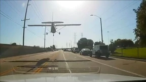 Gekonnte Notlandung auf der Straße