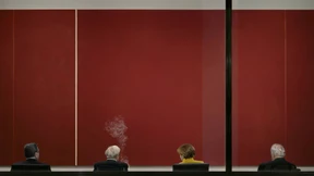 Vier Kanzler sehen rot