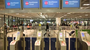  Frankfurter Flughafen für Passagiere weitgehend gesperrt