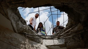 Bebende Häuser in Libanon