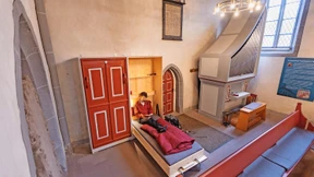 Schlafplätze in Gottes Haus