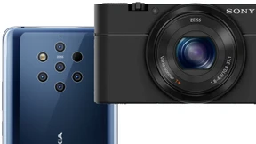 Smartphone gegen Kamera