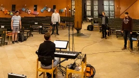 Zoom-Proben und Abstands-Singen