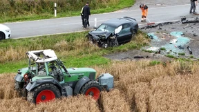 Traktor überschlägt sich – zwei Kinder schwer verletzt