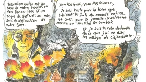 Er klagt die Taten der Hamas an - und die der jüdischen Siedler
