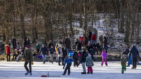 Wintervergnügen auf Weihern und Wiesen