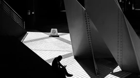 Ein Raucher in Tokio