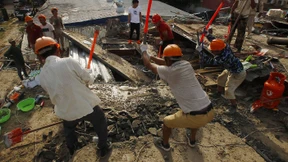 Bauarbeiter im Schlaf überrascht