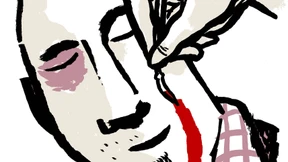 Virtuos mit dem Blutpinsel