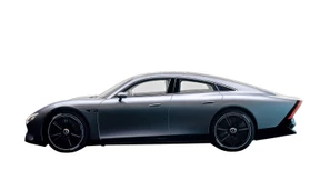 Auf einen Mercedes EQXX mit Technik und Motor