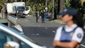 Wohl nur ein Polizeiauto sicherte die Promenade ab