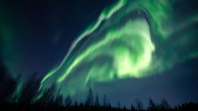 Wenn der Himmel über Lappland grün leuchtet