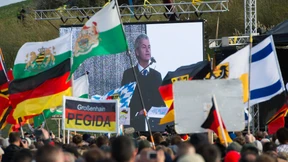 Proteste gegen Wilders-Auftritt bei Pegida in Dresden 