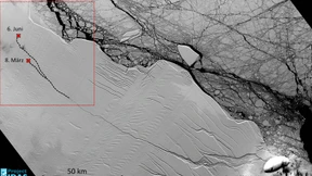 Gigantischer Eisberg bricht bald ab