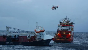 Verlassener Frachter vor Norwegen gesichert