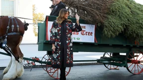 Melania Trump empfängt Weihnachtsbaum 