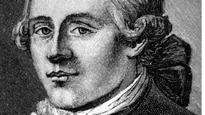 Jakob Michael Reinhold Lenz,1751 bis1792, in einem Kupferstich nach einer Zeichnung von Heinrich Pfenniger aus den letzten Lebensjahren des Dichters