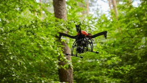 Drohne im Dienst