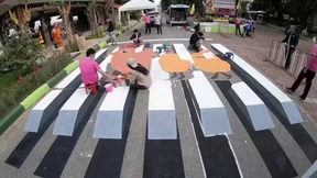 3D-Zebrastreifen in Thailand sollen Autofahrer „wecken“