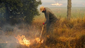 Kampf gegen Waldbrände in Spanien