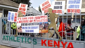 Kenias Läufer besetzen Verbandszentrale 