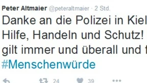 Peter Altmaier und die Menschenwürde auf Twitter