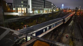 Zugwaggons entgleisen in München