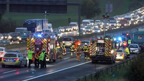 Ein Toter nach Unfallserie auf der A5